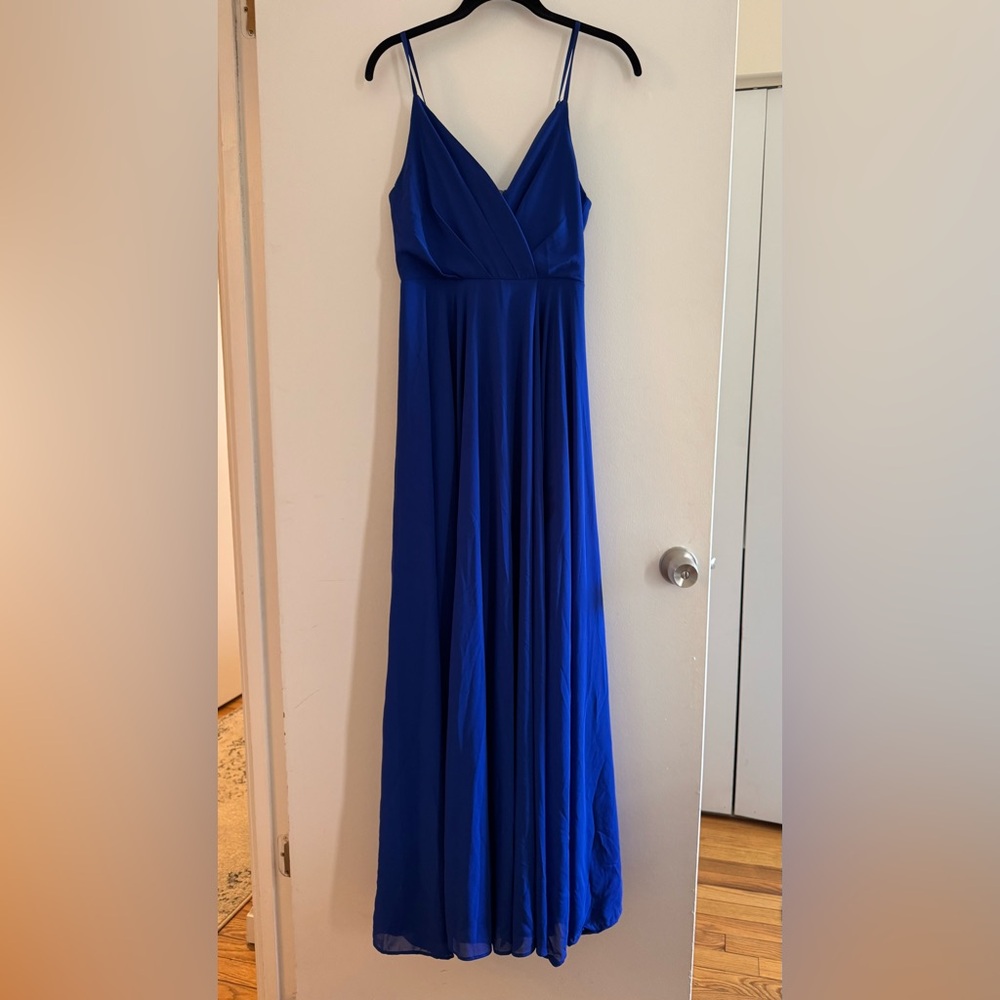 Lulus Royal Blue Maxi Dress - Bridesmaid, Wedding Guest, Formal Gown! - Picture 2 of 7